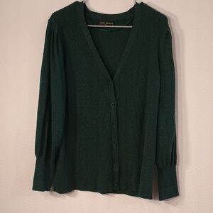 Lane Bryant Deep Green Cardigan Sweater